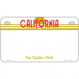 California Golden State Plate Novelty State Blank Metal License Plate 7" x 4" (MP)