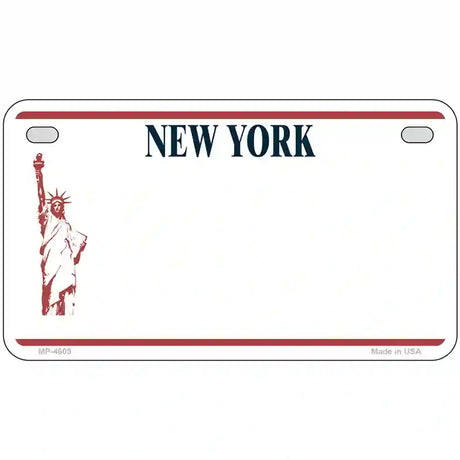 New York Novelty State Blank Metal License Plate 7" x 4" (MP)