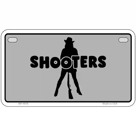 Shooters Metal Novelty License Plate 7" x 4" (MP)