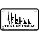 The Gun Family Metal Novelty License Plate 7" x 4" (MP)