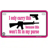 I Carry This Gun Metal Novelty License Plate 7" x 4" (MP)