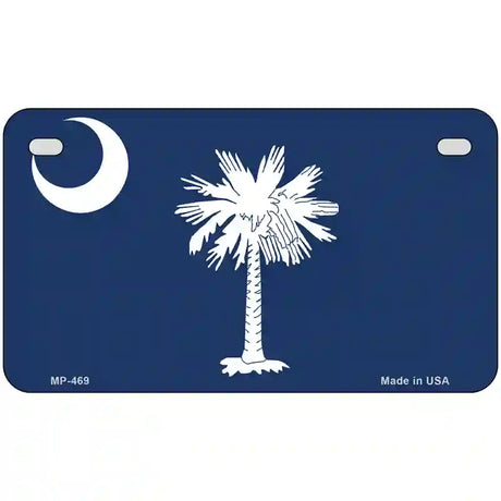 South Carolina State Flag Metal Novelty License Plate 7" x 4" (MP)