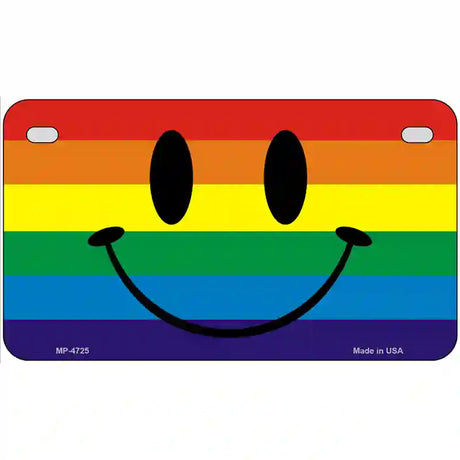 Smiley Face Metal Novelty License Plate 7" x 4" (MP)