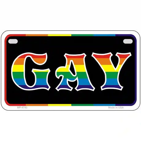 Gay Metal Novelty License Plate 7" x 4" (MP)