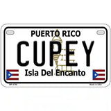 Cupey Puerto Rico Metal Novelty License Plate 7" x 4" (MP)