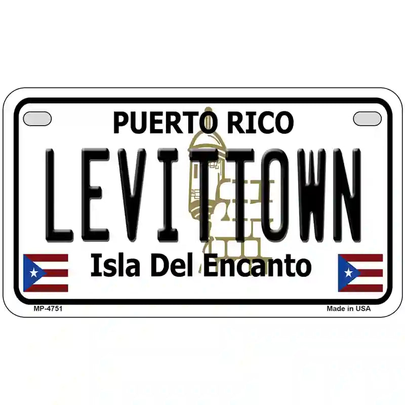 Levittown Puerto Rico Metal Novelty License Plate 7" x 4" (MP)