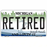 Retired Michigan State Metal Novelty License Plate 7" x 4" (MP)