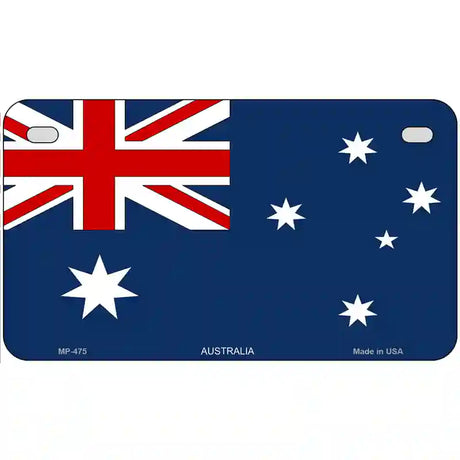 Australia Flag Metal Novelty License Plate 7" x 4" (MP)