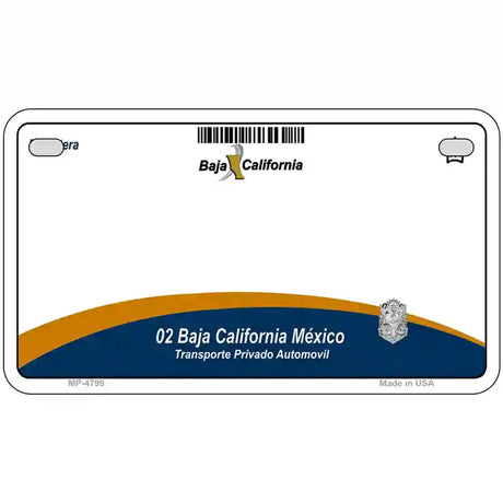 Baja California Novelty Metal License Plate 7" x 4" (MP)