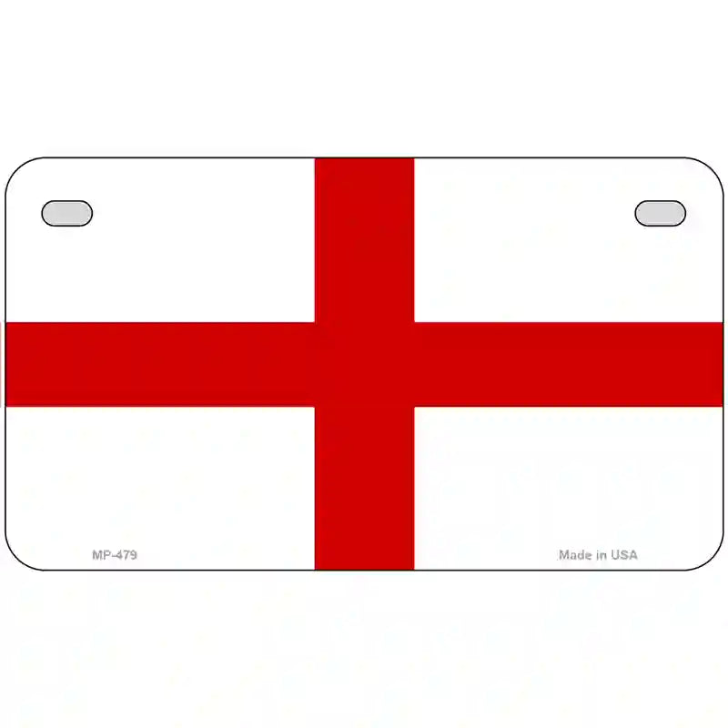 England Flag Metal Novelty License Plate 7" x 4" (MP)