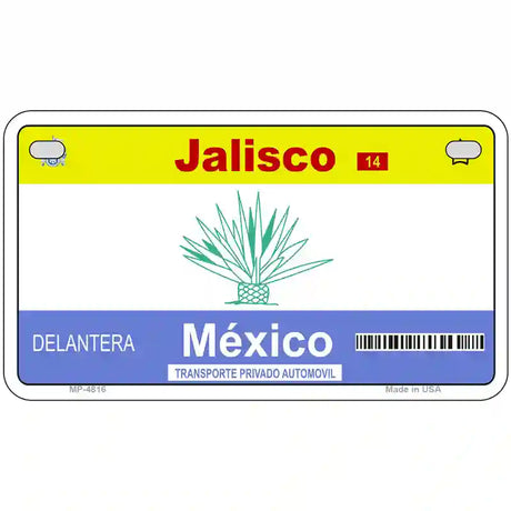 Jalisco Mexico Novelty Metal License Plate 7" x 4" (MP)