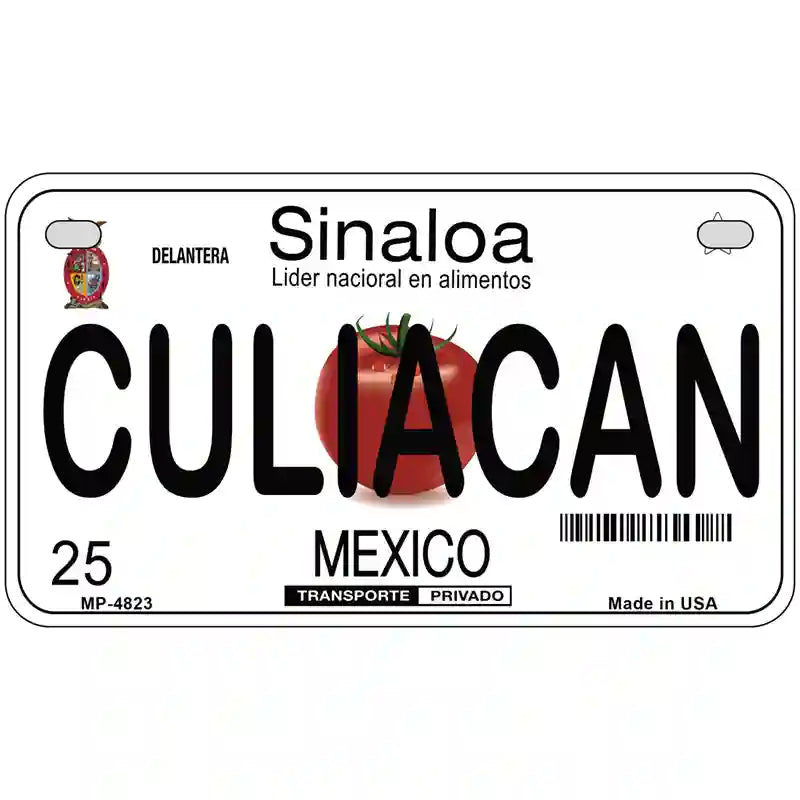 Culiacan Mexico Novelty Metal License Plate 7" x 4" (MP)