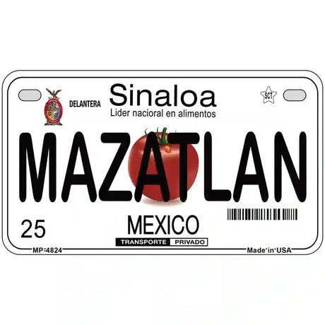 Mazatlan Mexico Novelty Metal License Plate 7" x 4" (MP)