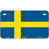 Sweden Flag Metal Novelty License Plate 7" x 4" (MP)