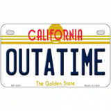 California Outtatime Novelty Metal License Plate 7" x 4" (MP)