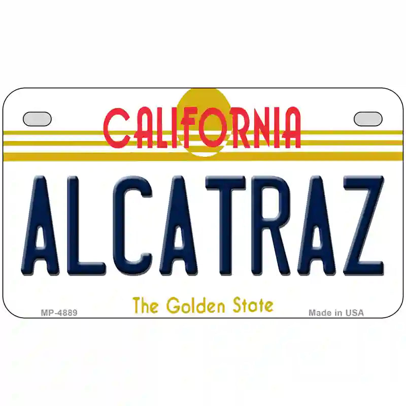 Alcatraz California Novelty Metal License Plate 7" x 4" (MP)