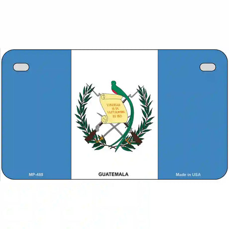 Guatemala Flag Metal Novelty License Plate 7" x 4" (MP)