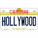 Hollywood California Novelty Metal License Plate 7" x 4" (MP)