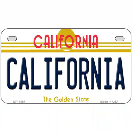 California Novelty Metal License Plate 7" x 4" (MP)