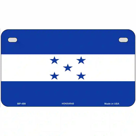 Honduras Flag Metal Novelty License Plate 7" x 4" (MP)