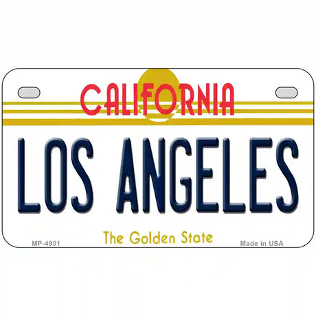 Los Angeles California Novelty State Metal License Plate 7" x 4" (MP)