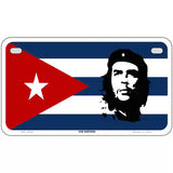 Che Guevara Flag Metal Novelty License Plate 7" x 4" (MP)