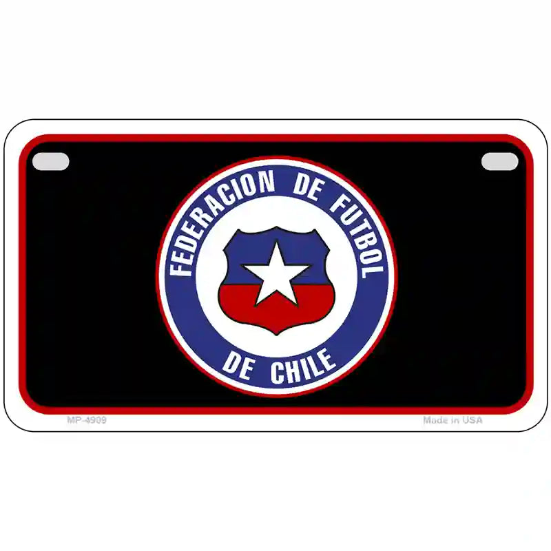 Federacion De Futbol De Chili Flag Metal Novelty License Plate 7" x 4" (MP)