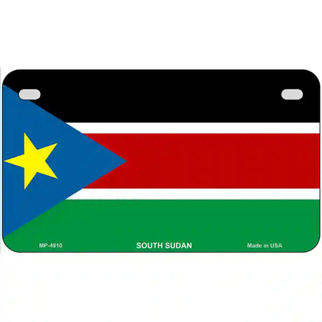 South Sudan Flag Metal Novelty License Plate 7" x 4" (MP)