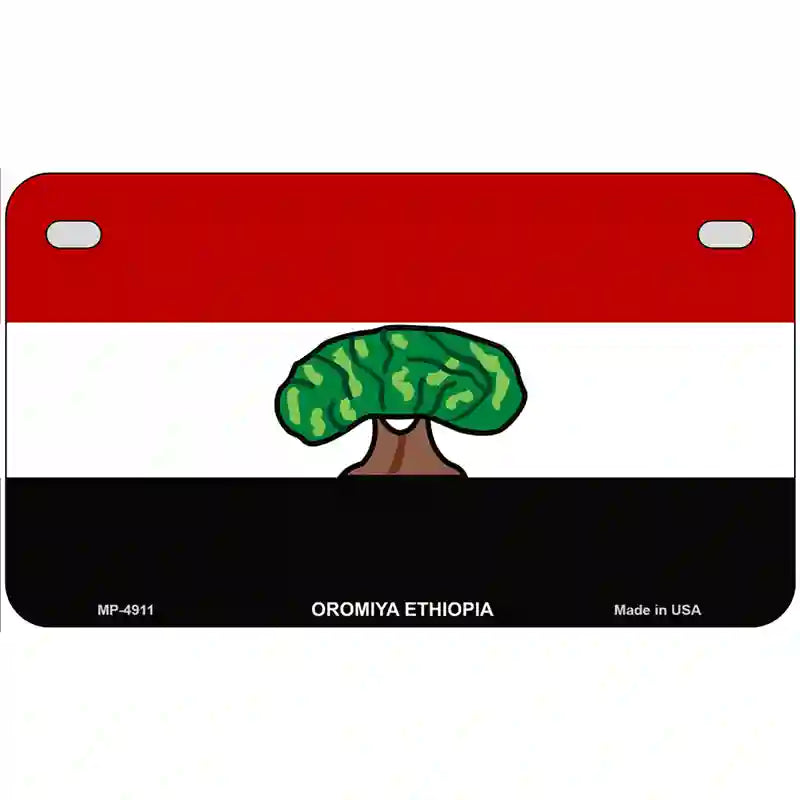 Oromiya Ethiopia Flag Metal Novelty License Plate 7" x 4" (MP)