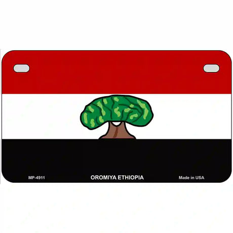 Oromiya Ethiopia Flag Metal Novelty License Plate 7" x 4" (MP)