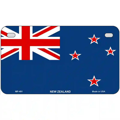 New Zealand Flag Metal Novelty License Plate 7" x 4" (MP)