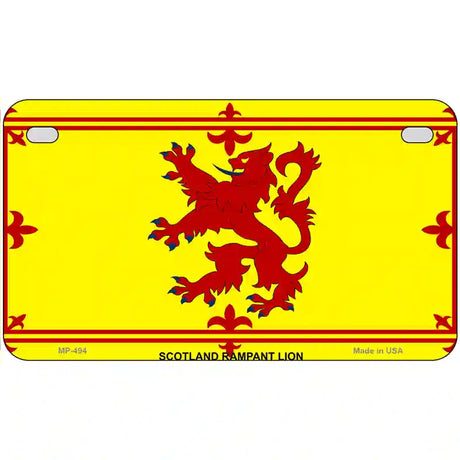 Scotland Lion Flag Metal Novelty License Plate 7" x 4" (MP)