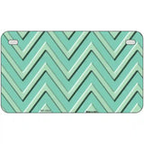 Mint Light Mint Chevron Metal Novelty License Plate 7" x 4" (MP)