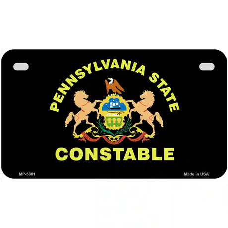 PA Constable Star Seal Metal Novelty License Plate 7" x 4" (MP)