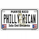 Philly Rican Puerto Rico Metal Novelty License Plate 7" x 4" (MP)