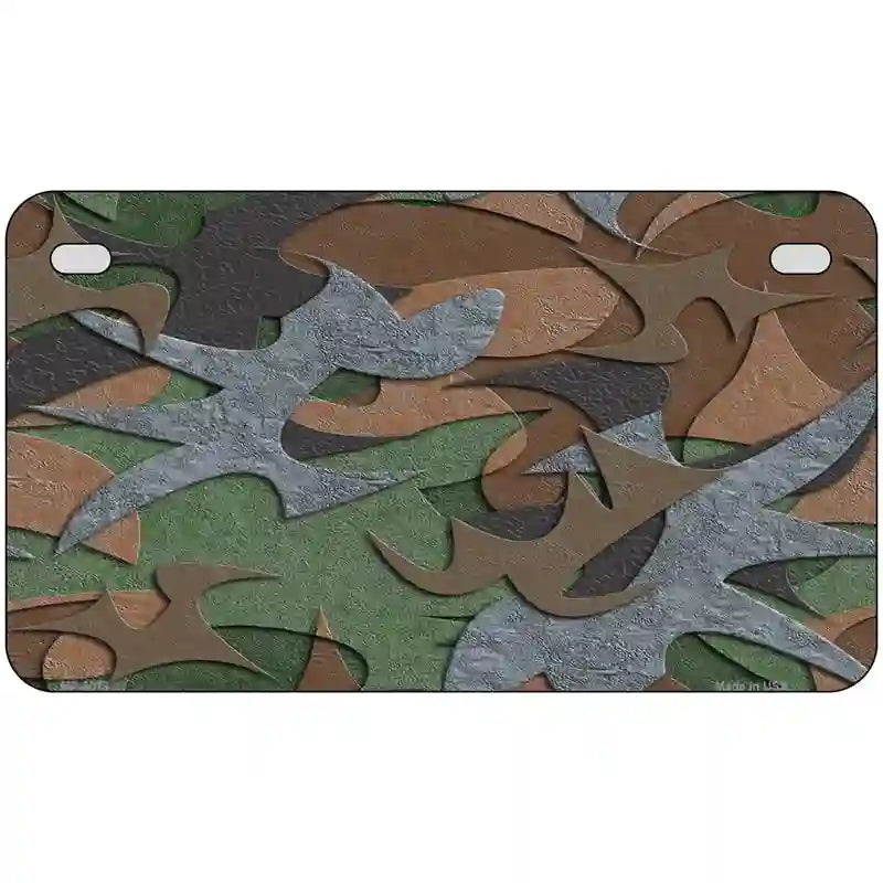 Camouflage Metal Novelty License Plate LP-5078 7" x 4" (MP)