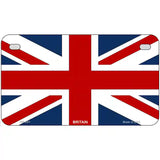 Britain Flag Metal Novelty License Plate 7" x 4" (MP)