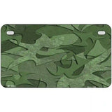 Green Camouflage Metal Novelty License Plate 7" x 4" (MP)