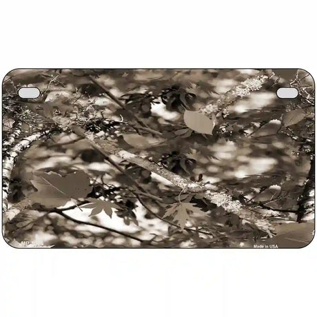 Leaf Camouflage Metal Novelty License Plate 7" x 4" (MP)