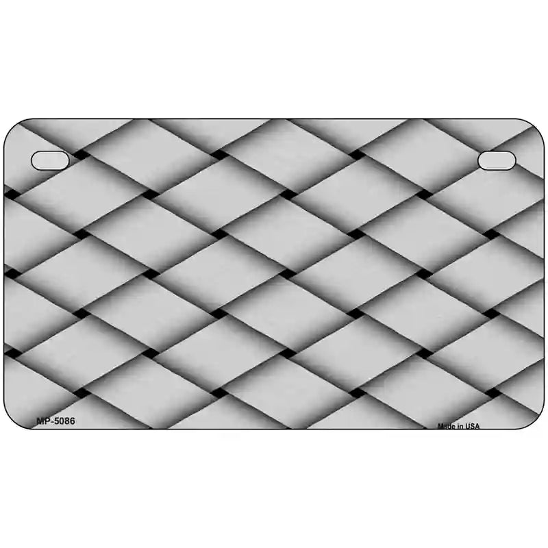 Weave Customizable Metal Novelty License Plate 7" x 4" (MP)