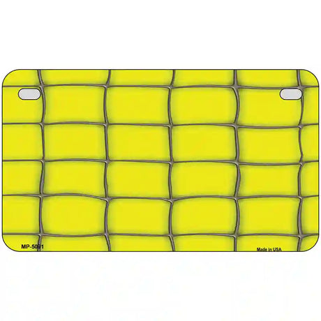 Web Yellow Metal Novelty License Plate 7" x 4" (MP)