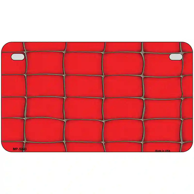 Web Red Metal Novelty License Plate 7" x 4" (MP)