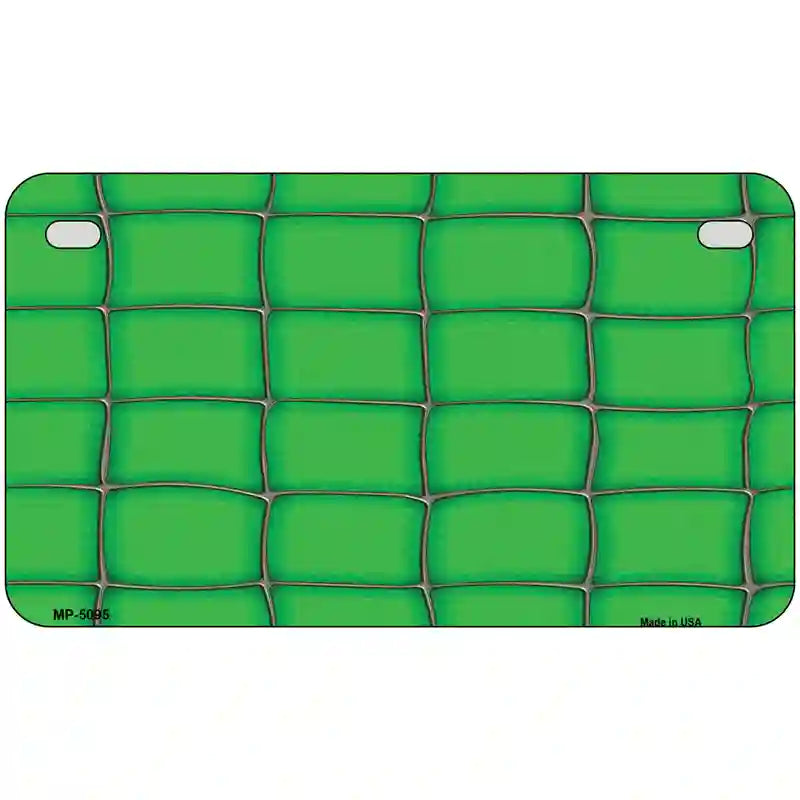 Web Green Metal Novelty License Plate 7" x 4" (MP)