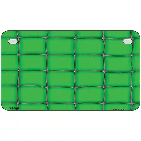 Web Green Metal Novelty License Plate 7" x 4" (MP)