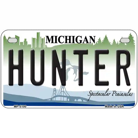 Hunter Michigan State Metal Novelty License Plate 7" x 4" (MP)