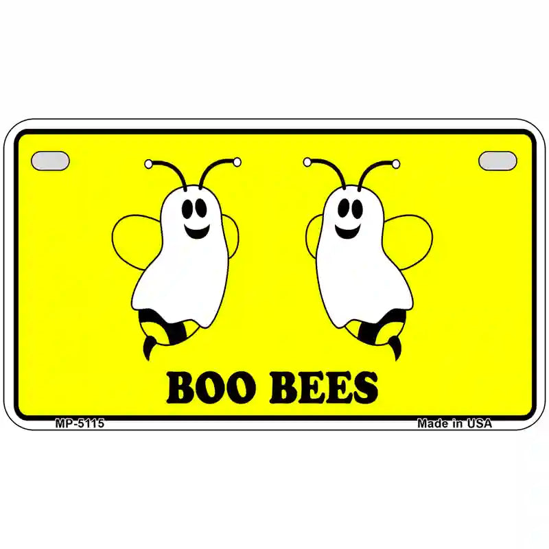 Boo Bees Metal Novelty License Plate 7" x 4" (MP)