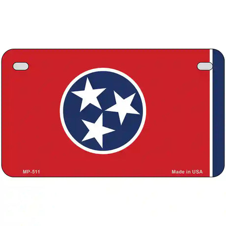 Tennessee State Flag Metal Novelty License Plate 7" x 4" (MP)