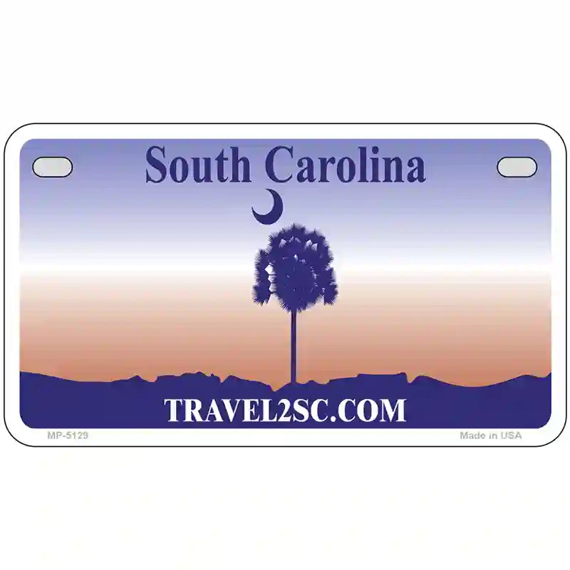 South Carolina Purple Blank Novelty Metal License Plate 7" x 4" (MP)