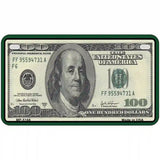 $100 Bill Metal Novelty License Plate 7" x 4" (MP)