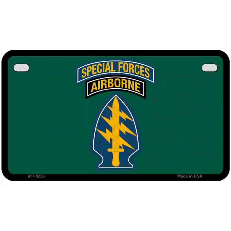 Special Forces Novelty Metal License Plate 7" x 4" (MP)